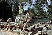 Preah Khan temple - west entrance of the fourth enclosure, the bridge lined by devas and asuras.